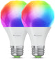 Nanoleaf Matter A19 intelligente Glühbirne – intelligente Beleuchtung – E27 – RGB – 2 Stück – Apple Home Google Home Amazon Alexa