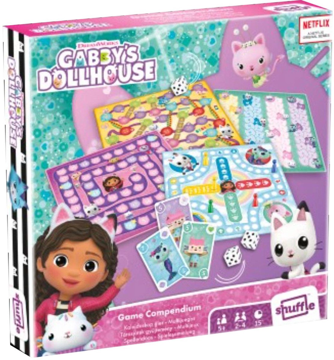 Shuffle Gabby's Dollhouse Game Collection – Spielekompendium