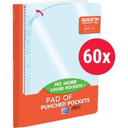 Show-Taschen Block Oxford Quick in transparent 50 Mikron