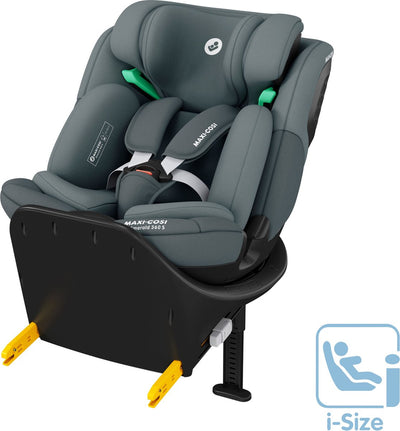 Maxi-Cosi Emerald 360 S i-Size – Autositz – tonaler Graphit – von der Geburt bis 12 Jahre