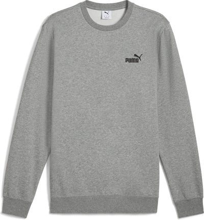 Puma ess klein Nr. 1 Logo Crew FL Unisex-Pullover – mittelgrau meliert