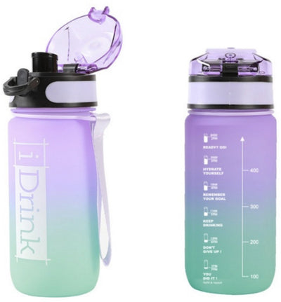 Itotal idrink Tritan-Flasche 500 ml Lila und Aquamarin Trinkflasche Lila und Aquamarin 7×7×19,5 cm
