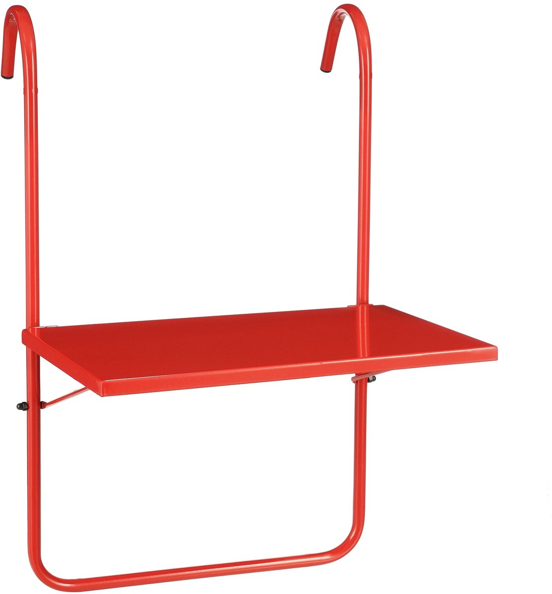 Mica Dekorationen Sitzbalkontisch – H57,5 x ø38 cm – Metall – Rot