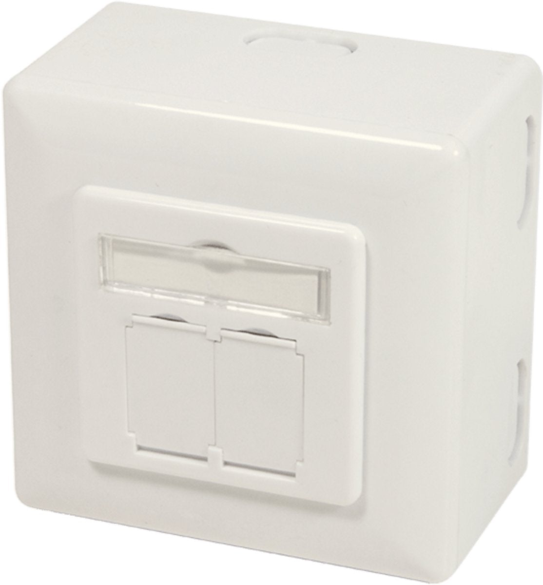 Dsit Cat6a UTP STP Aufputzdose – Elfenbein
