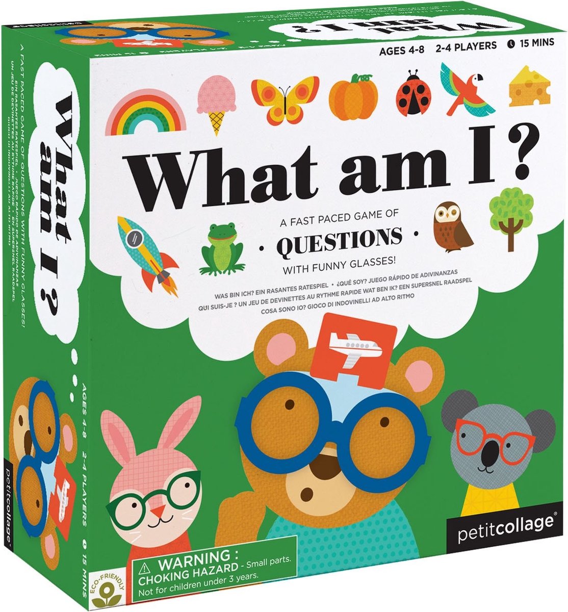 Kleines Collage-Brettspiel „Was bin ich?“