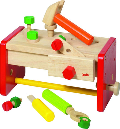 Goki Holz Arbeitsbank und Toolbox 2in1