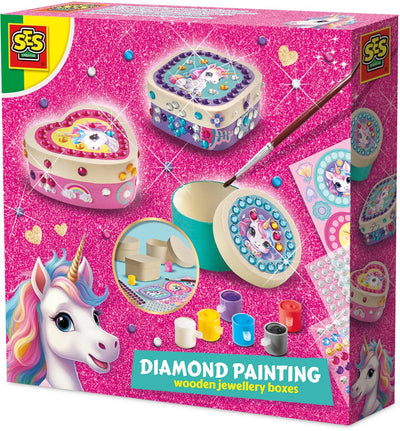 SES Diamond Malerei Holzschmuckschachteln