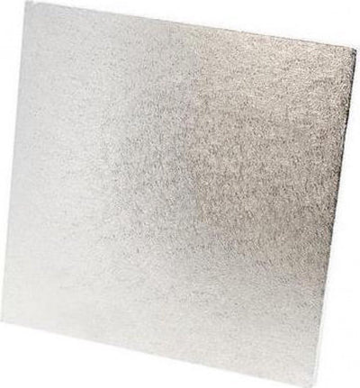 Tala quadratischer Tortenständer – 30 x 30 cm – extra stabil – 12 mm Stärke – silberfarben – luxuriöser Tortenständer für schwere Kuchen und Gebäck