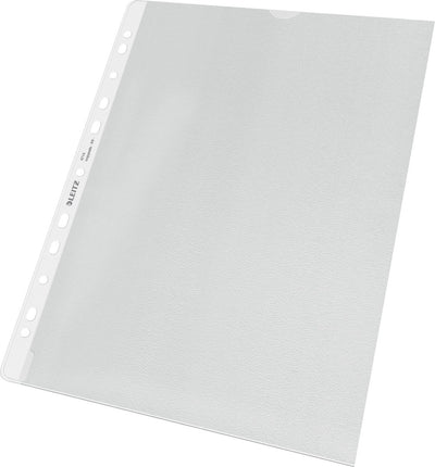 Leitz Premium-Showtasche A4 – 30 % recycelter Kunststoff – PP – 0,13 mm – 11 Löcher – 100 Stück – transparent