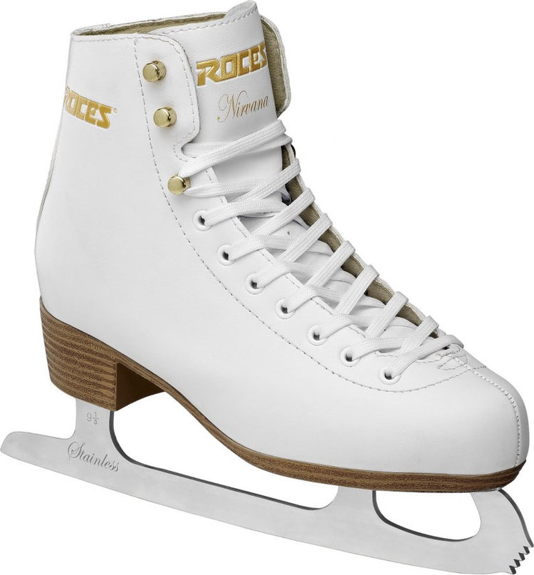 Roces – Nirvana – Eiskunstlauf-Schlittschuhe – Eislaufen Damen – Weiß – Extra Knöchelunterstützung, Komfort-Warmfutter – Größe EU 39