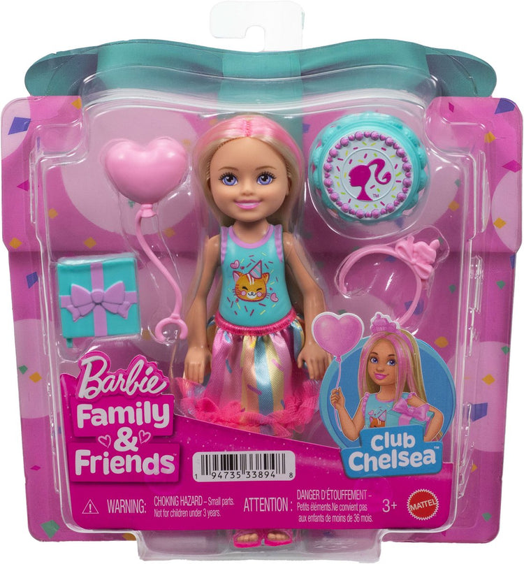 Mattel Barbie Chelsea Geburtstagspuppe mit Zubehör – Barbie-Spielzeug.