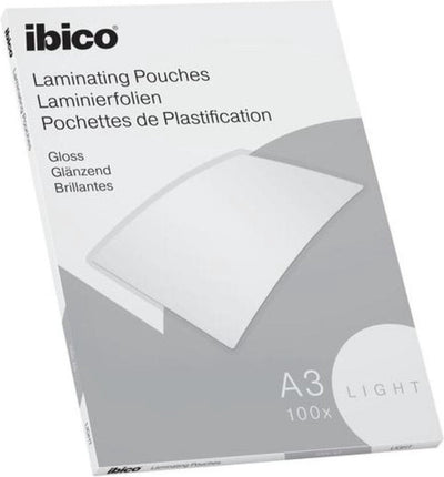 Ibico Basics A3 Laminierfolien, glänzend – 80 Mikron – 100 Stück – kristallklar