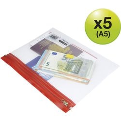 Dokumentenmappe mit Reißverschluss Rapesco 1507 A5 Farbsortiment