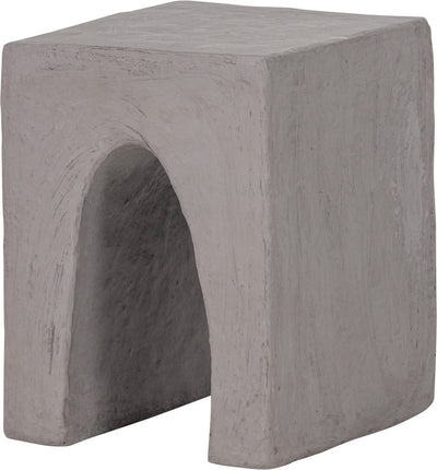 Woood Tovi Beistelltisch – Pappmaché – Grau – 45 x 40 x 35