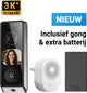 Ezviz EP8 Ultra – Video-Türklingel mit Kamera mit AI-Bildschirm – 3K+ (6 MP) Dual-Objektiv – Paketerkennung – kabellos oder kabelgebunden – 32 GB Speicher – ohne Abonnement