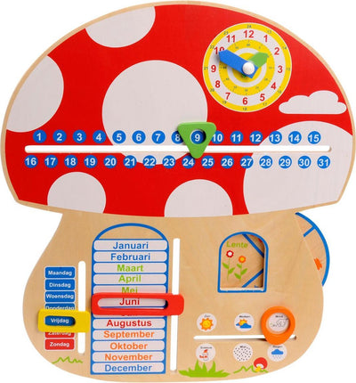 Playwood -Holzkalender mit Jahreszeiten