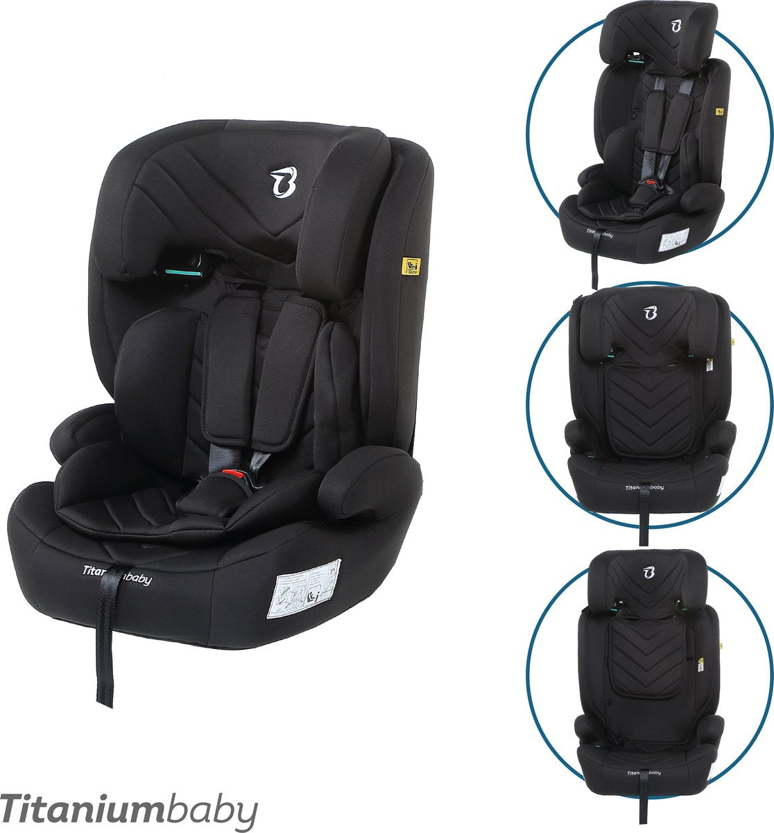 Titanium Baby Titanium Babyschale Niklas i-Size (R129) – Schwarz