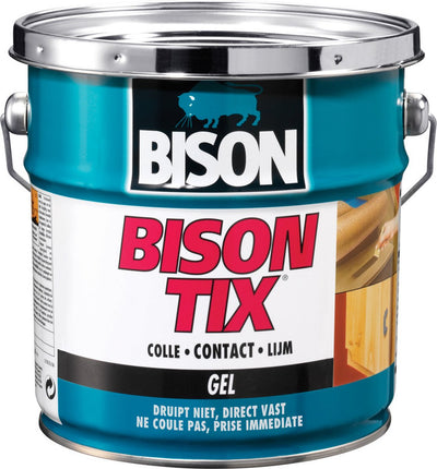 Bison tix® Dose 750 ml, gelförmig, superstark, universeller Kontaktkleber, feuchtigkeitsbeständig, frostbeständig, -40°C bis +70°C, einfache Anwendung, für unzählige Reparaturen