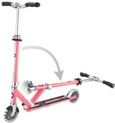 Globber Roller - Strömungselement leuchtet rosa - rosa - leuchtende Räder - klappbar - höhenverstellbar - ab 5 Jahren