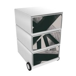 Mobiler Schubladenschrank Paperflow Easybox mit 3 Schubladen, Balken 642 x 390 x 436 mm