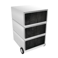 Paperflow Easybox mobiler Schubladenschrank mit 3 Schubladen 642x390x436mm dunkel
