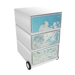 Paperflow Easybox mobiler Schubladenschrank mit 3 Schubladen 642x390x436mm kontinental