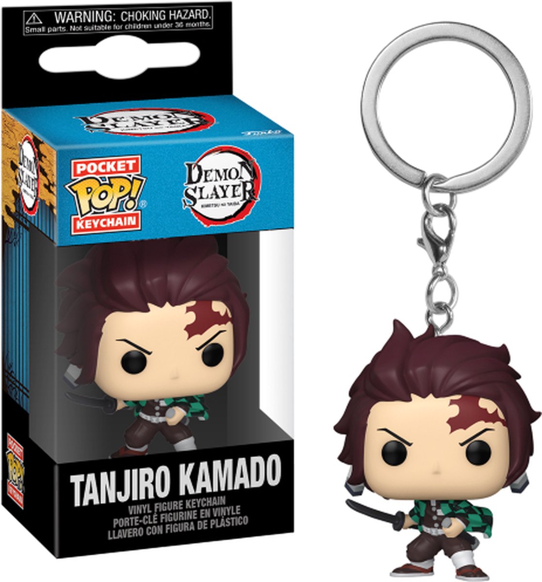 Funko-Pop! Schlüsselanhänger: Dämonentöter - Tanjiro Kamado