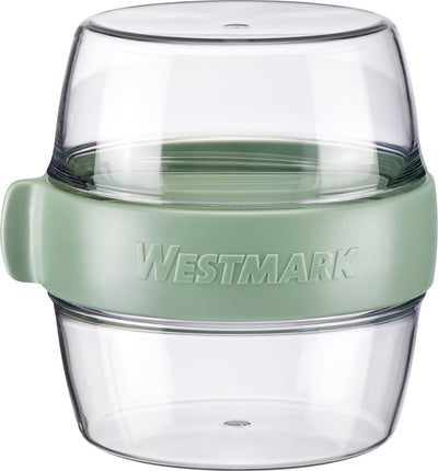 Westmark Pocketbox Maxi, praktische Mitnahmedose, ideal für Joghurt, Obst, Snacks, 700 ml (2 x 350 ml), BPA-frei, Mintgrün