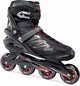 Roces Big Zyx 90 Herren-Inline-Skates – 4 x 90 mm Rollen – Fitness-Speed-Inline-Skates – Schwarz Rot – Größe 52