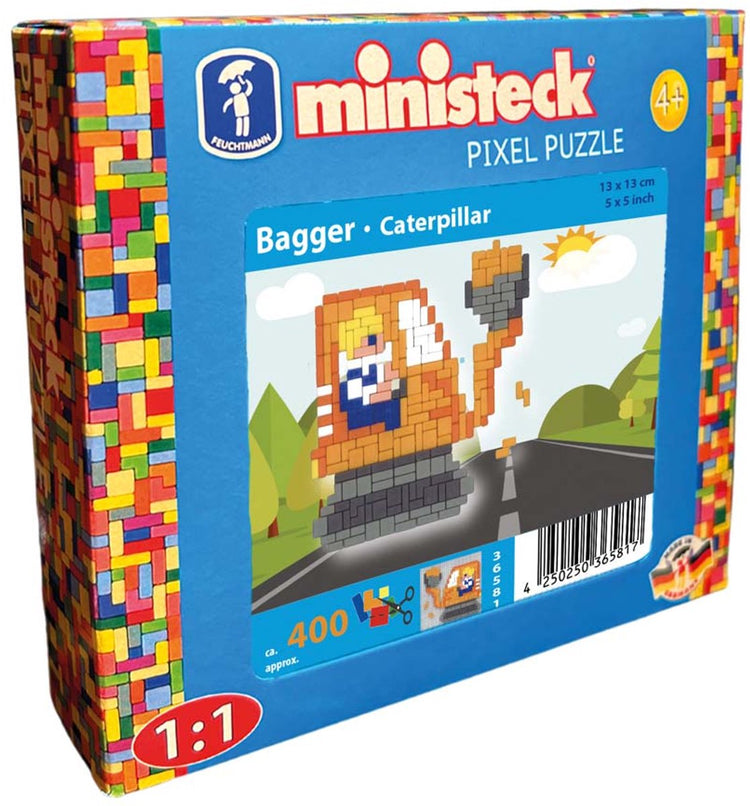 Ministeck Mosaikspielzeug Raupe – kleine Box – 400 kreative Teile.
