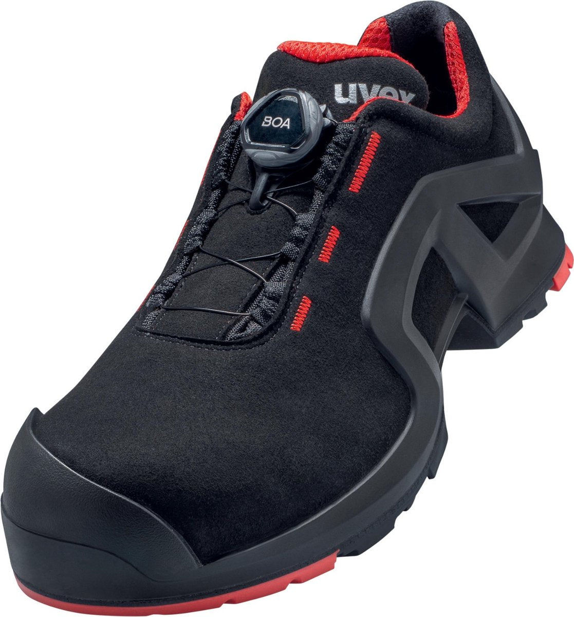 Uvex 6567 6567245 niedrige Sicherheitsschuhe S3 Schuhgröße (EU): 45 Schwarz Rot 1 Paar
