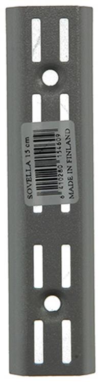 Sovella 1013114 - Wandschiene Silbereffekt 15cm | 10 Stück