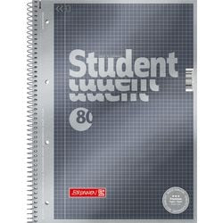 Notizblock braun a4 metallic grau