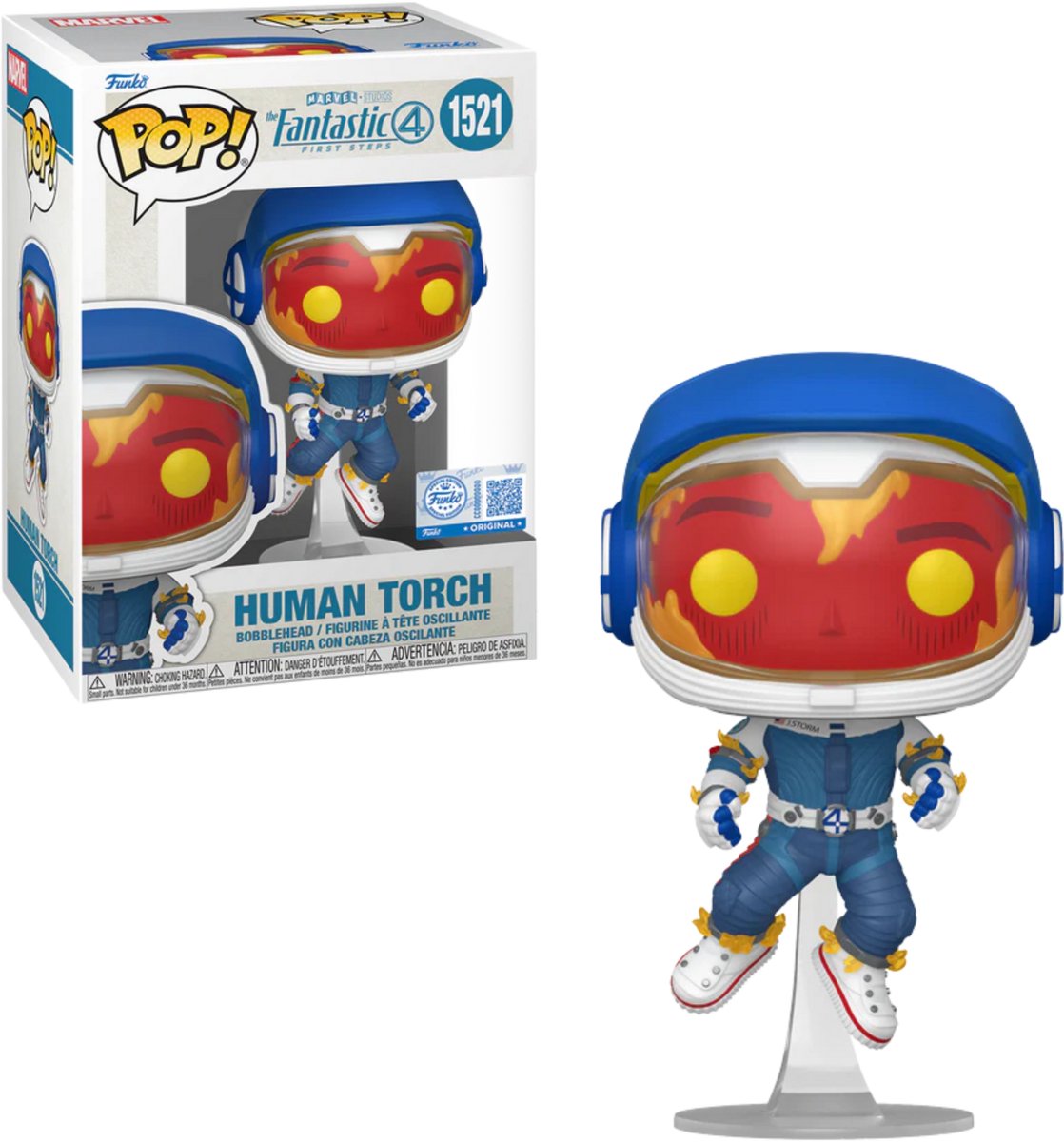 Funko-Pop! Fantastic 4: First Steps – Human Torch #1521, exklusive Sonderausgabe
