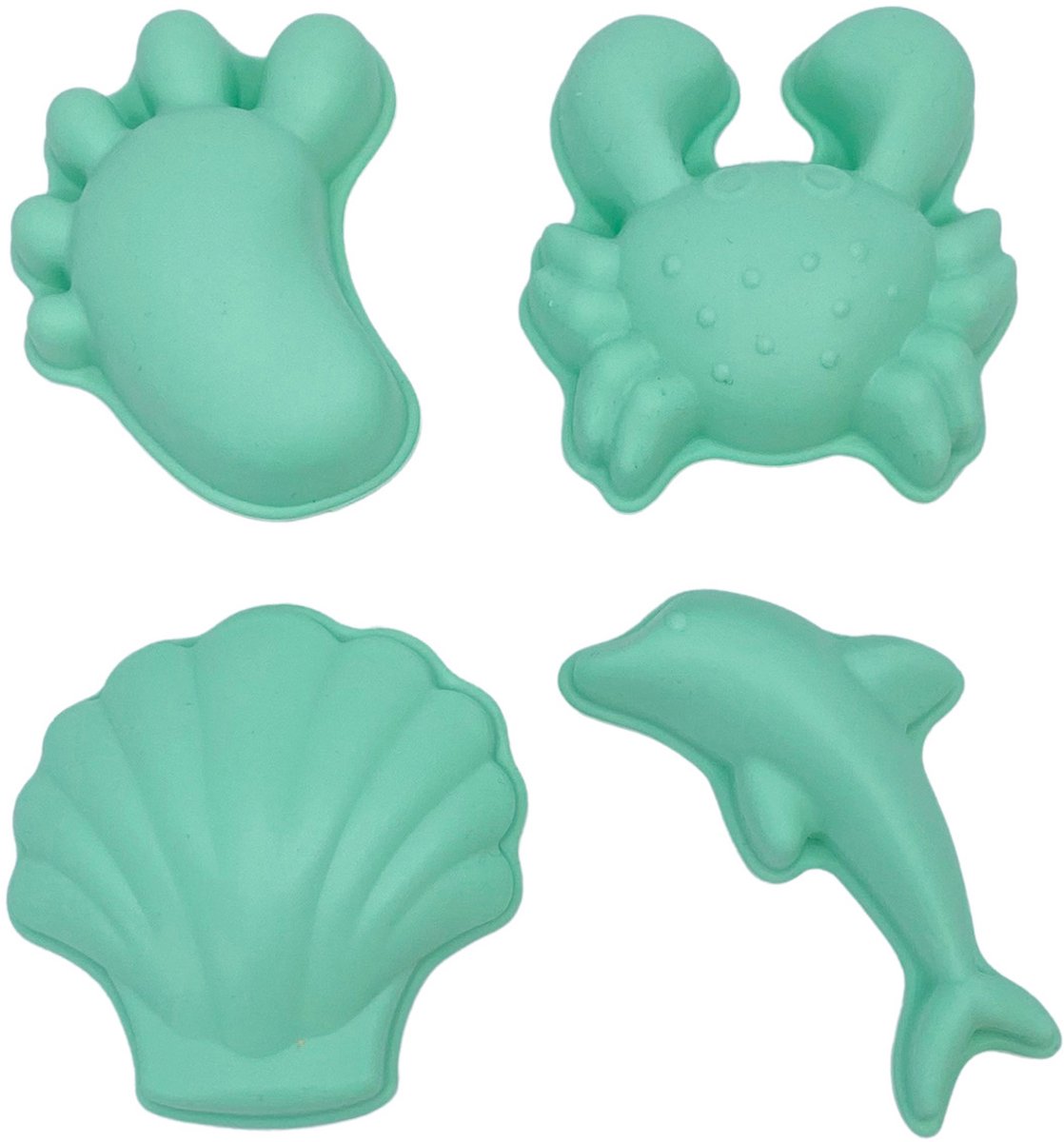 Scrunch-Sandformen – Mint – faltbar – recycelbar