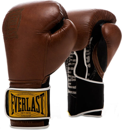 Everlast 1910 klassische Trainingsboxhandschuhe – Vintage-Braun – 12 oz