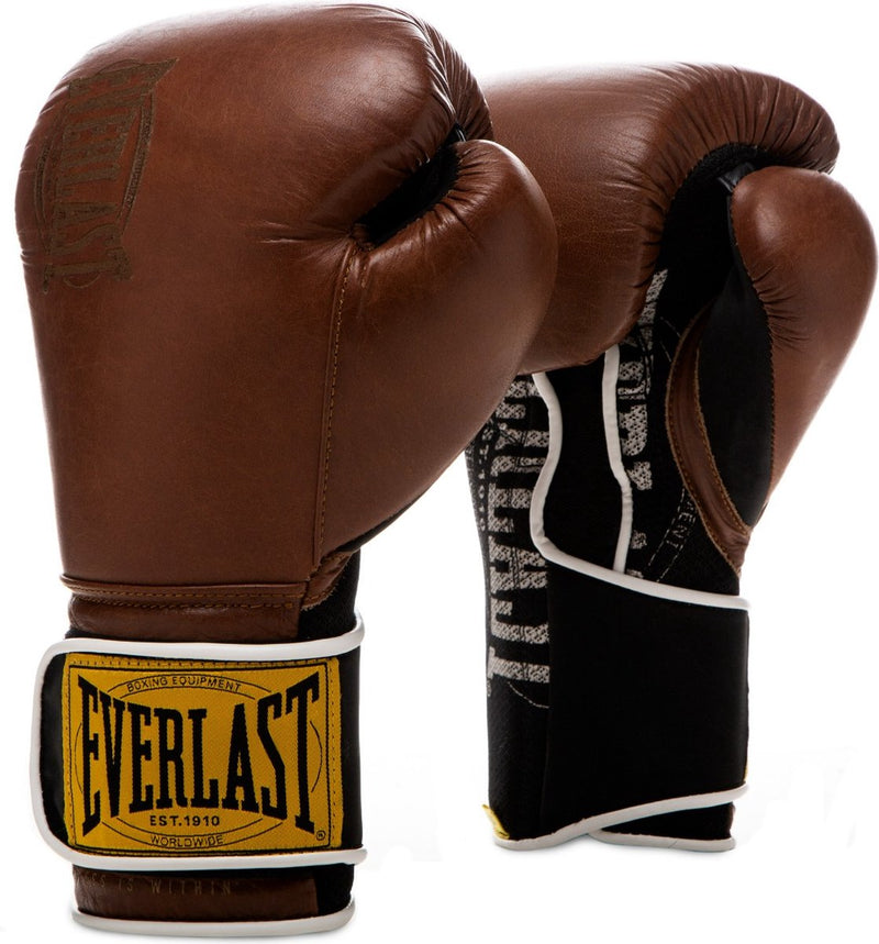Everlast 1910 klassische Trainingsboxhandschuhe – Vintage-Braun – 12 oz