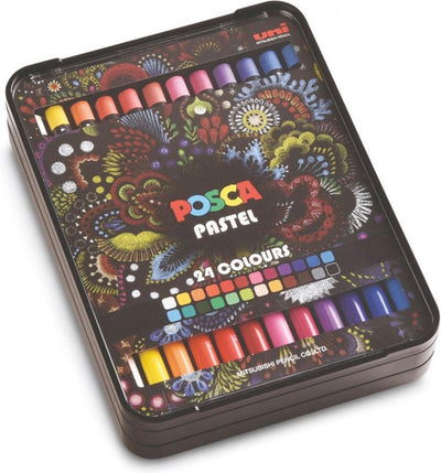 Posca Pastellkreide-Set 24-teilig – kreative Pastelle für Kinder und Erwachsene.