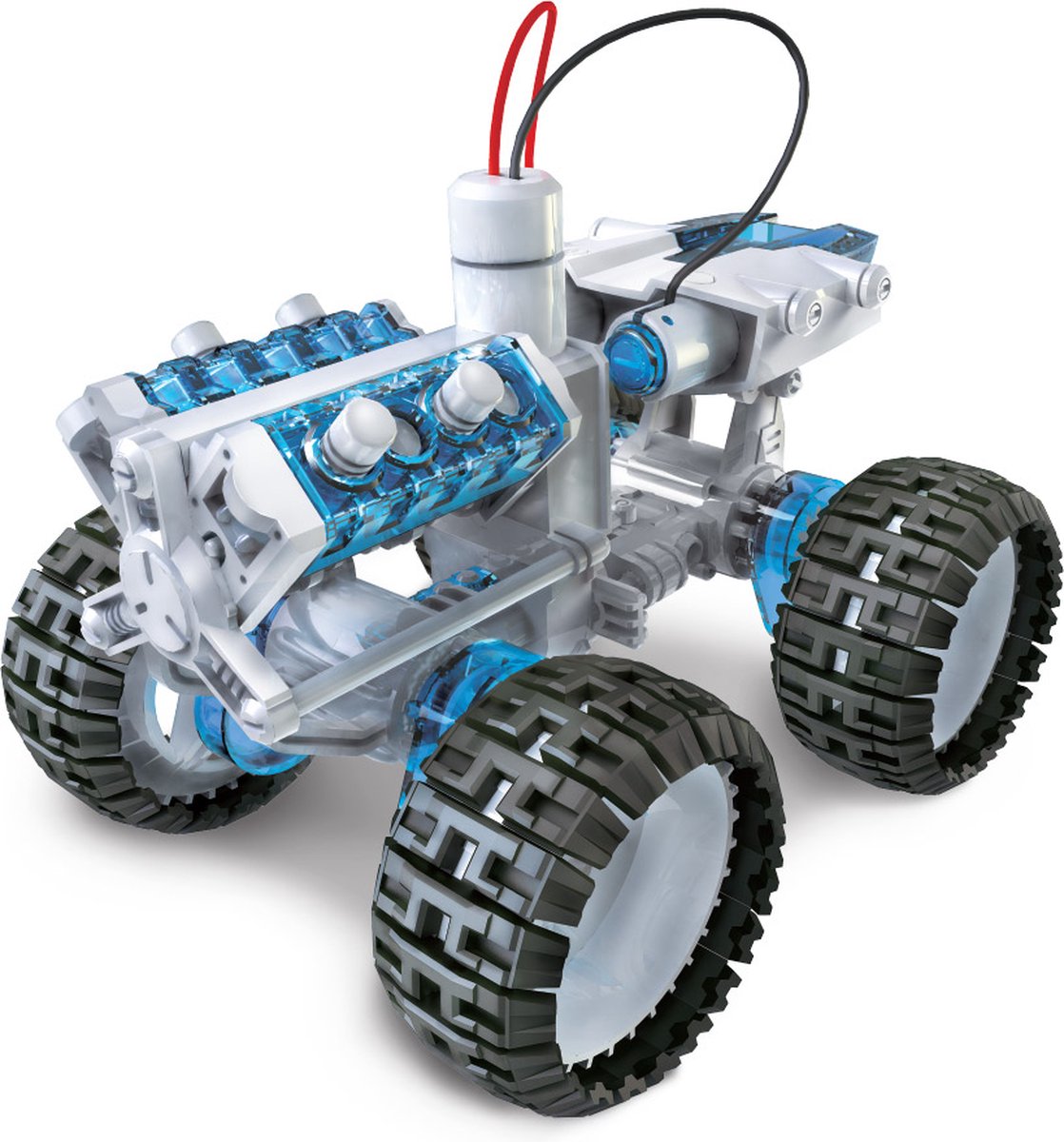 Konstruieren und gestalten Sie Jacob-US 4x4 – Bausatz für ein Auto mit Salzwassermotor – Spielzeug mit Vorbau