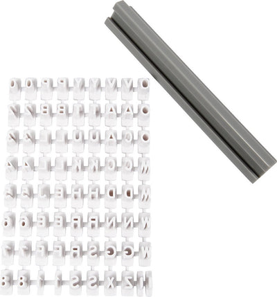 Kreativfirma Stempel Set Gummibriefe und -figuren weiß