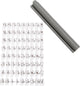 Kreativfirma Stempel Set Gummibriefe und -figuren weiß