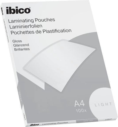 Ibico Basics A4 Laminierfolien, glänzend – 80 Mikron – 100 Stück – kristallklar