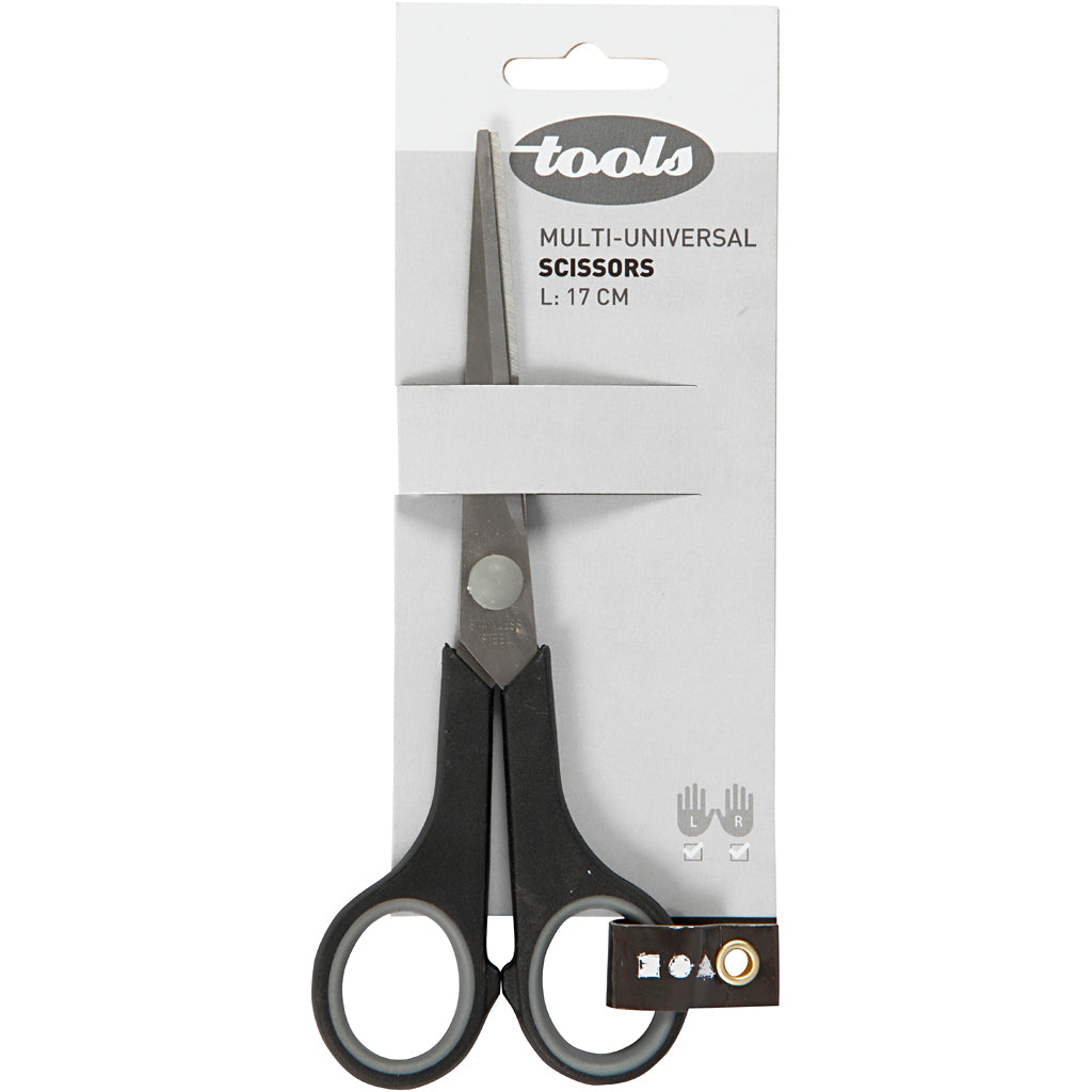 Creativ Company Universalschere, L: 17 cm, Rechts-Linkshänder, 1 Stück