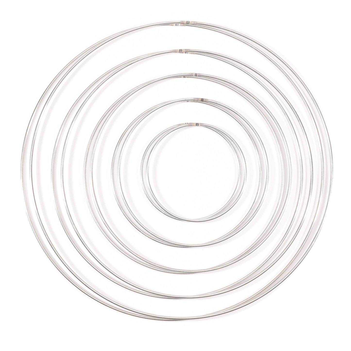 Vaessen creative • metal rings set 3mm silver 10x