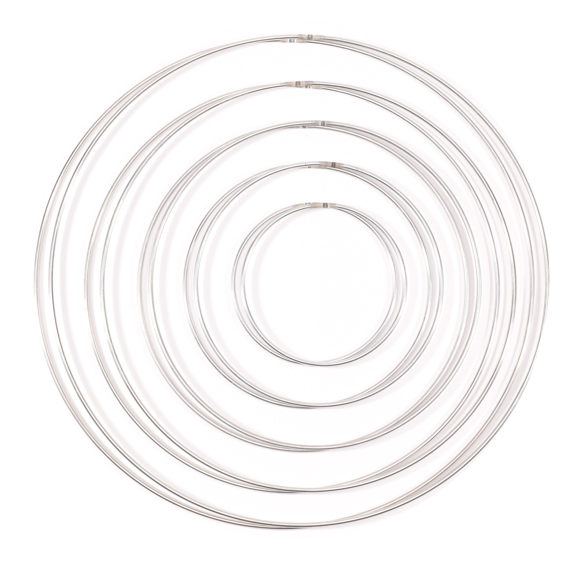 Vaessen creative • metal rings set 3mm silver 10x