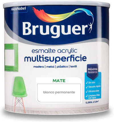 Bruguer Acryllack 5160685 250 ml permanent weiß matt
