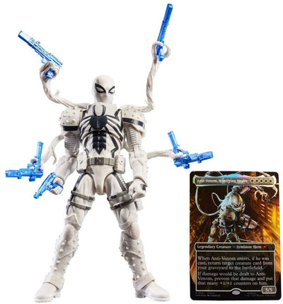 Hasbro Marvel Legends Magic: The Gathering Actionfigur Agent Anti-Venom (plus exklusive Folienkarte) 15 cm große Actionfigur