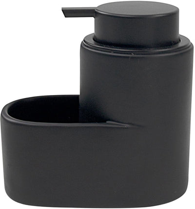 Ausgezeichnete Hauswaren -Seifenpumpe mit Seifenfach 12,7x13.3x7,8 cm Schwarzer Keramik