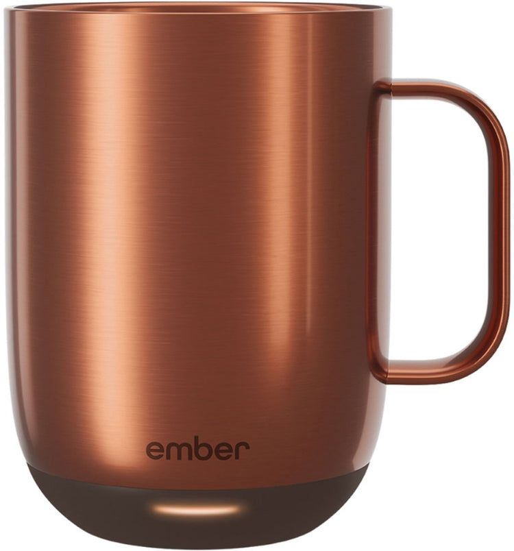 Ember Mug² Kaffeebecher – smarter Becher mit mobiler App – Tassenwärmer – Thermobecher mit einstellbarer Temperatur – kratzfester Teebecher Kaffeebecher – 414 ml – Kupfer