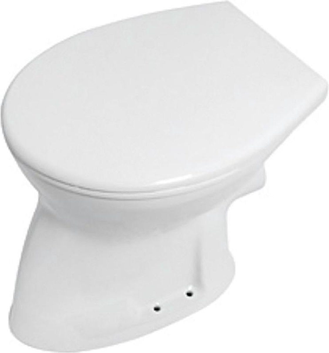Plieger Brüssel WC-Schüssel, flache Spülung, 35 x 46,5 cm, weiß